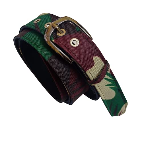 Justin Dustin Women Plus Size Fabric Denim Belt Militry Forest Print (XxlXxxlXxxxl Oversize) 46