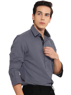 Pinkmint Mens Regular Fit Shirt (Hero_Grey