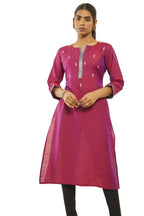 Soch Silk Blend Women Regular Kurtas