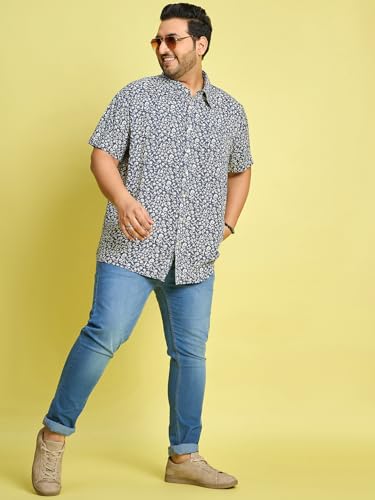 Bigbanana MenS Plus Size Regular Fit Printed Shirt