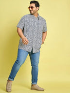 Bigbanana MenS Plus Size Regular Fit Printed Shirt