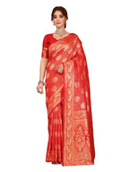 Varanga Women Banarasi Saree With Blouse Piece