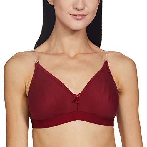 Clovia Full Cup Bra (Br0376P09_Maroon_32C)