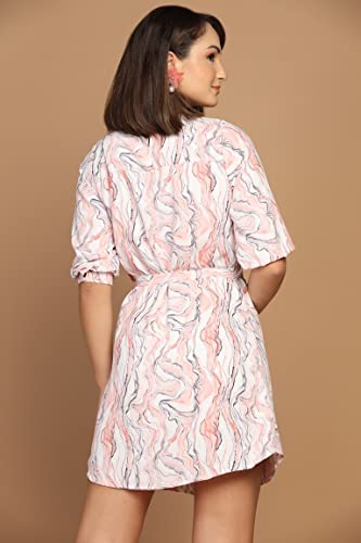 Leriya Fashion One Piece Dress for Women| Midi Dress for Women| Birthday Dress for Women (Small, Orange)