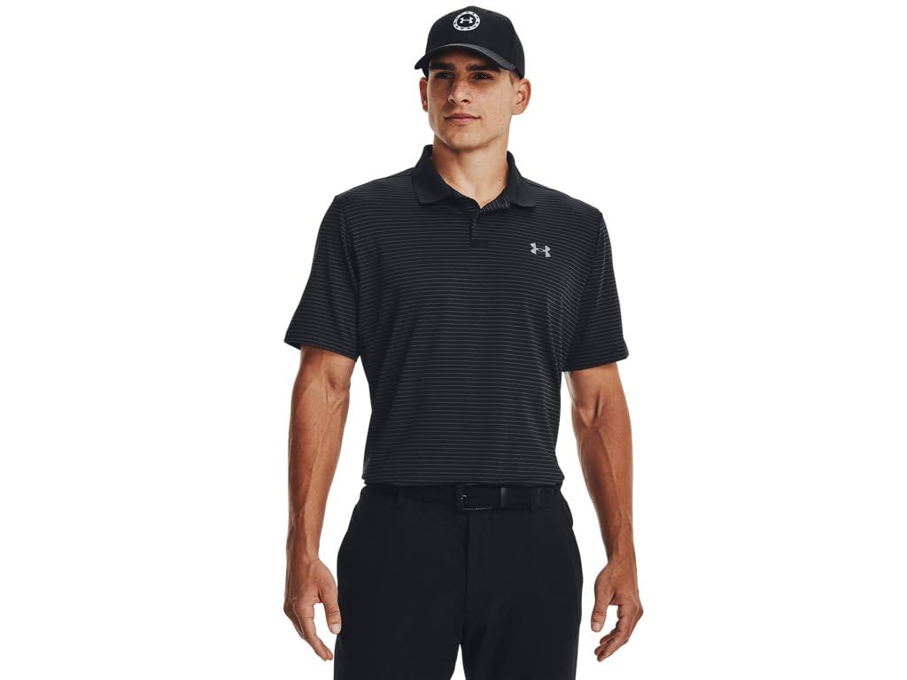 Under Armour Matchplay Printed Golf Polo Black/Capri/Black XL