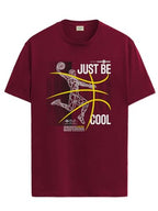 ADRO Mens Graphic Printed 100% Cotton T-Shirt - Regular Fit, Printed T-Shirts for Men (RN24-BCL-MR_Maroon_2XL)