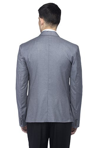 Favoroski Designer MenS Slim Fit Notched Lapel Single Breasted Solid Blazer