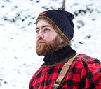 Digital Shopee Winter Knit Beanie Cap Hat Neck Warmer Scarf And Woolen Gloves Set Skull Cap For Men/Women
