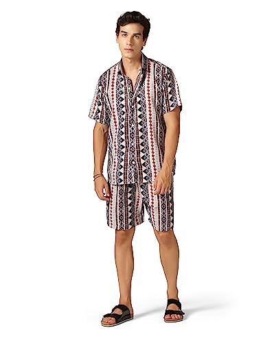DHRUVI TRENDZ Mens Rayon Men Co-ord Set Regular Fit Night Dress (DT-MS-6075&SH230_Black_XL)