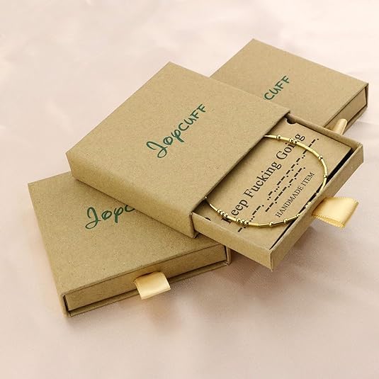 JoycuFF Christian Gifts for Women, Inspirational Morse Code Bracelets Bible Verse Religious Gifts for Her Teen Girls Christmas B