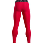 Under Armour Men's HeatGear Armour Leggings, Red (600)/White, Medium