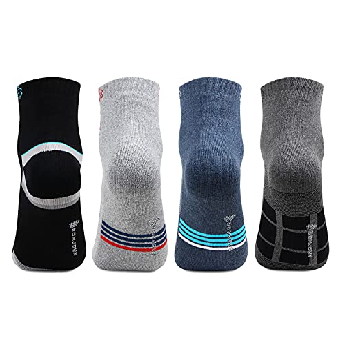 Bonjour MenS Cotton Cushioned Ankle Length Sports/Athletic Socks