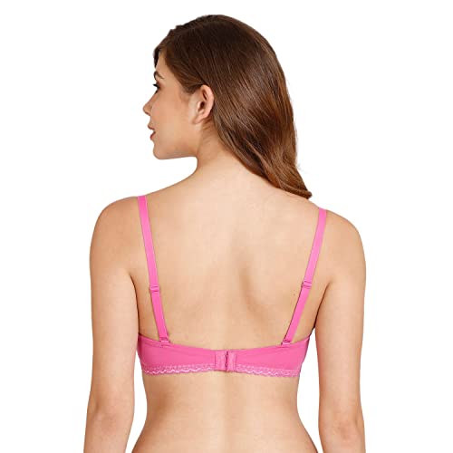 Rosaline by Zivame Womens Polyester Elastane Padded Non-Wired Casual Medium Coverage Bra