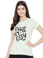 Preneum Womens Cotton Regular Fit Latest Graphic Stylish Printed Short Sleeves Casual T-Shirt || Latest Trendy & Styling (Pack