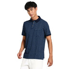 Turtle Men 100% Cotton Indigo Slim Fit Navy Polo T-Shirt