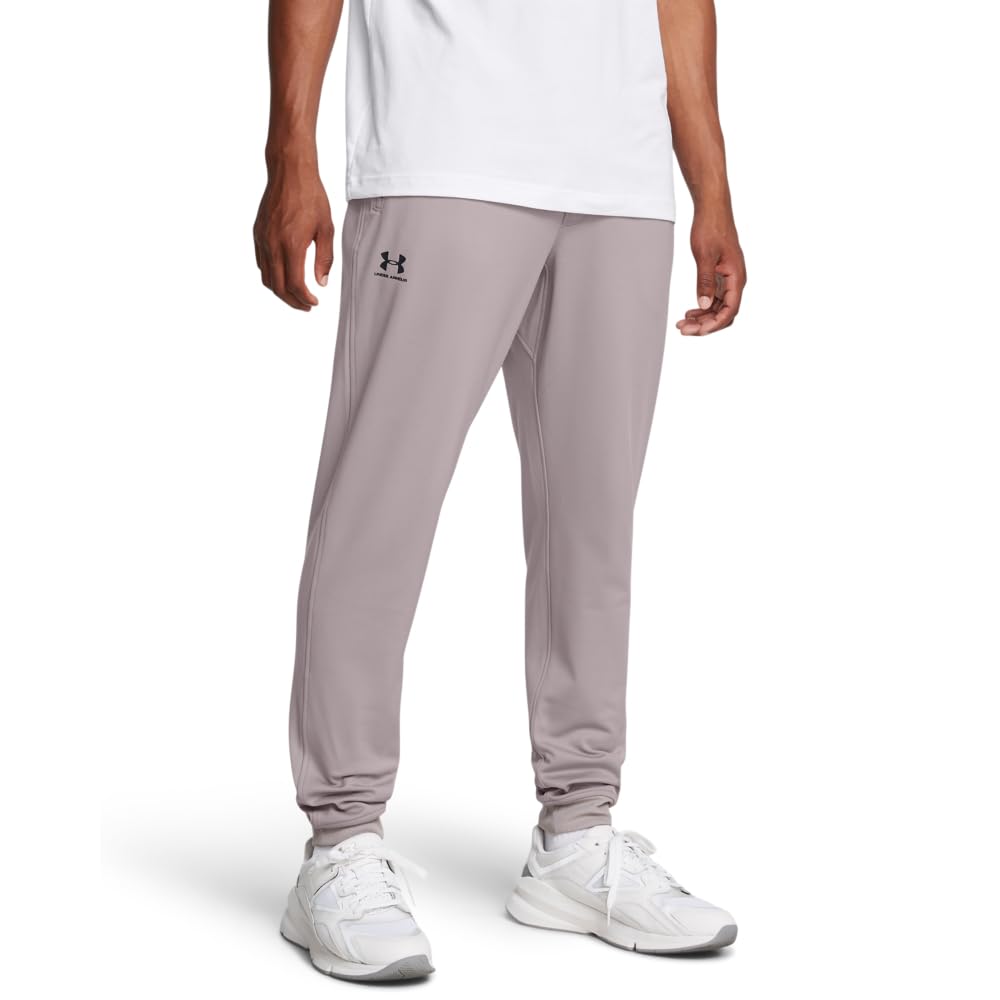 Under Armour Men's Sportstyle Tricot Joggers, (015) Tetra Gray / / Black, X-Large