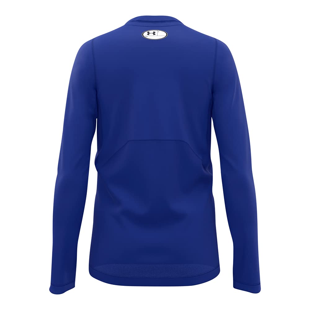 Under Armour Boys' ColdGear Armour Long Sleeve T-Shirt, Royal (400)/White, Youth X-Large