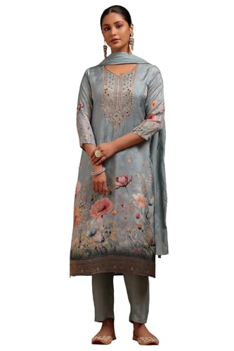 Soch Women Russian Silk Floral Print Suit Set