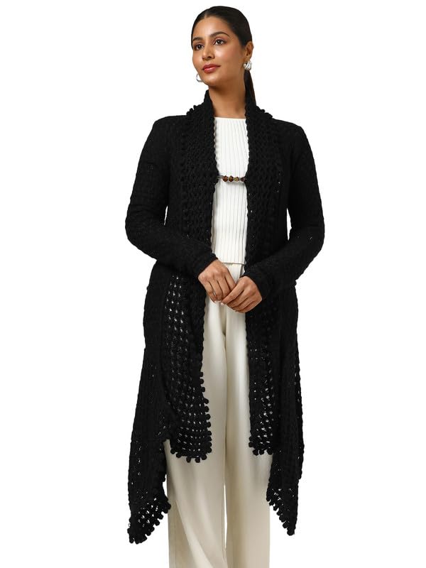Soch Women Acrylic Woven Design Shrug