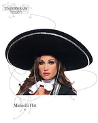 Underwraps Costumes Men's Mariachi Costume - Hat, Black/Silver, One Size