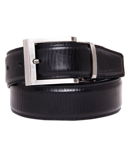 Walletsnbags Nova Long Grain Leather Belt (B 51_Black_40) 40