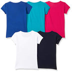 T2F Girls Cotton Regular Fit T-Shirt(Pack of 5)