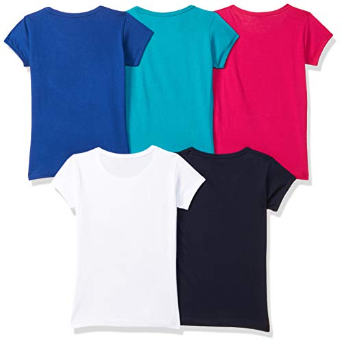 T2F Girls Cotton Regular Fit T-Shirt(Pack of 5)