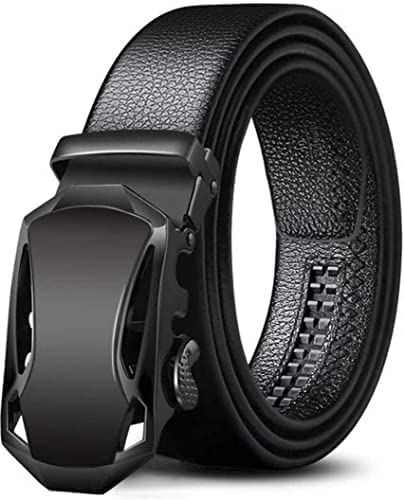 Uzak Men:S Black Pu Leather Grip Belt 36
