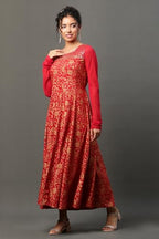 Aurelia WomenS 100% Viscose Regular Kurta (23Aua14968-506938_Red