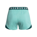 Under Armour Women's Play Up Twist 3.0 Shorts, (482) Radial Turquoise/Hydro Teal/White, X-Small