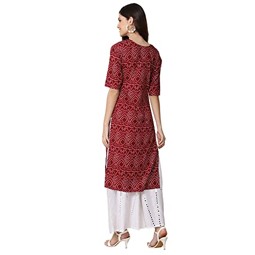 Pinkmint Women'S Crepe Digital Print Straight Kurta [Pack Of 2] (365-374-S)
