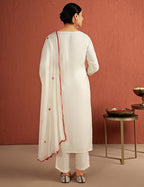 Kaari Rayon Staple WomenS Kurta Set (Kaaaw24Wskd-92030_Frangipani Cream