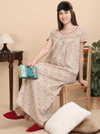 Sweet Dreams Women Printed Night Dress