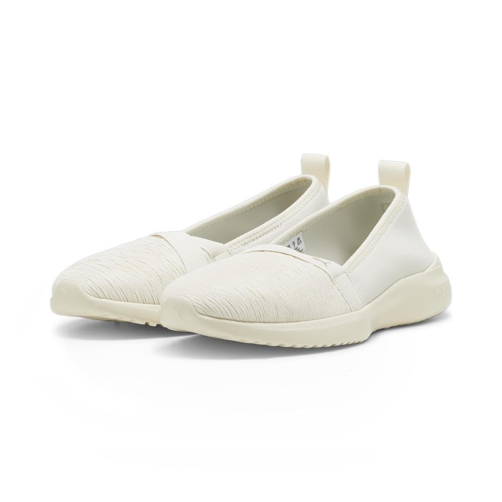 PUMA Womens Adelina, Alpine Snow-PUMA Womens Gold, 5.5