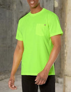Dickies mens Heavyweight Crew Neck Short Sleeve Tee Big-tall T Shirt, Bright Yellow, 3X-Large Big US