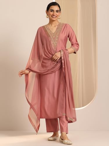 Libas WomenS Silk Blend Kurta Sets (Gs1116H