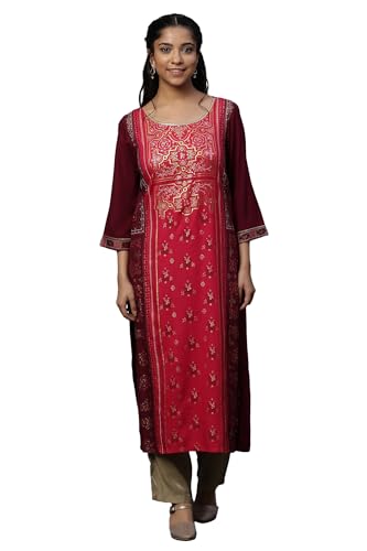 Aurelia WomenS Cotton Regular Kurta (24Fea14530-507683_Pink