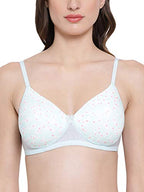 Clovia Womens net T-Shirt Bra (BR1849P0334C_Blue_34C)