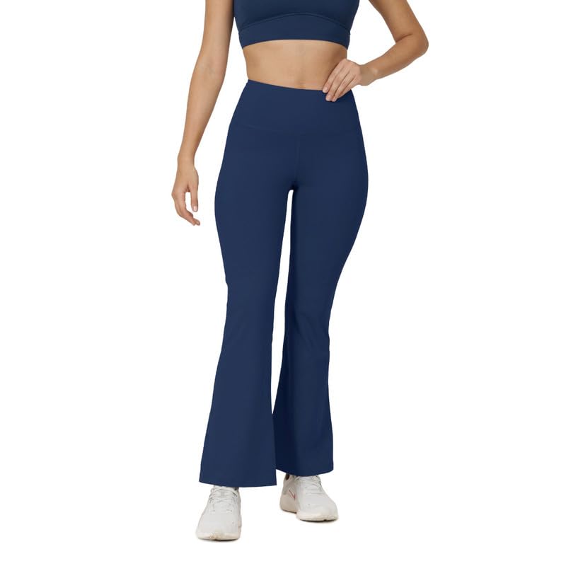 BlissClub Ultimate Flare Pants Lite Regular for Women Upto 54 ft | High Waist Trousers and Formal Pants for Office wear | Comfo