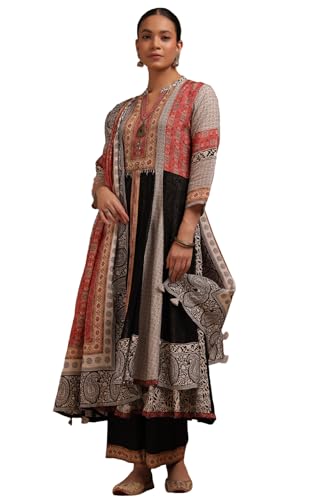 Soch Women Georgette Botanical Print Suit Set with Sequins