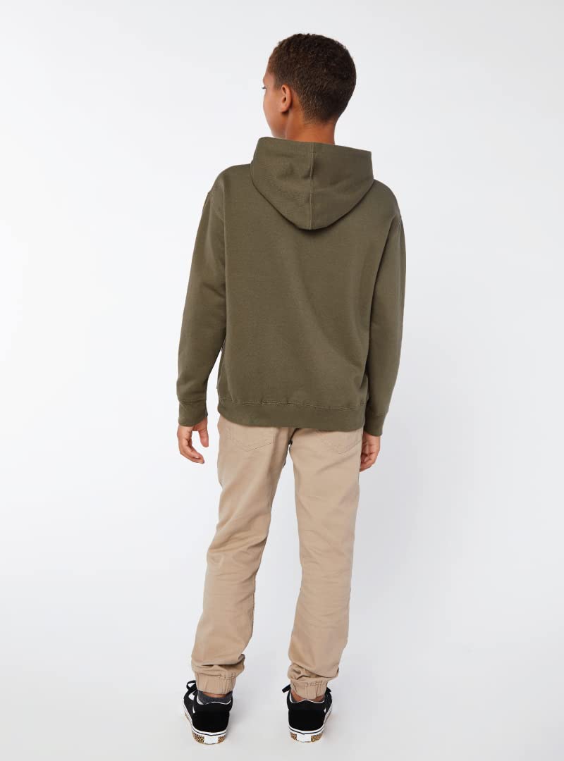 Youth Pullover Fleece Hoodie - BLAcK - XS(D0102H7M1EJ)