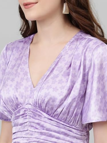Kotty WomenS Fit And Flare Purple Dress