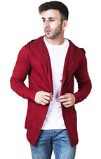 Veirdo Men's Cotton Hooded Neck Cardigan