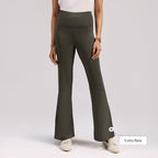 BlissClub Ultimate Flare Pants Lite Regular for Women Upto 54 ft | High Waist Trousers and Formal Pants for Office wear | Comfo