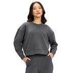 BlissClub BareButter Pullover, Drop Shoulder, Relaxed fit, Marshmallow Comfort, Super Soft, Round Neck