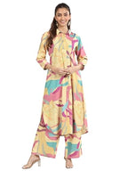 Libas WomenS Viscose Co-Ords Set (400002O_Multi