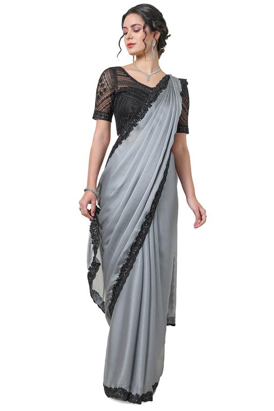 Soch Women Saree with Lace Border