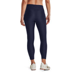 Under Armour Womens HeatGear Armour High Waisted Ankle No-Slip Leggings , Midnight Navy (410)/White , X-Large