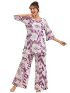 Libas Womens Printed Cotton Night Suit Set For Women
