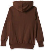 T2F Cotton Hooded Neck Regular Fit Hoodie (Boys-SS_35_Brown